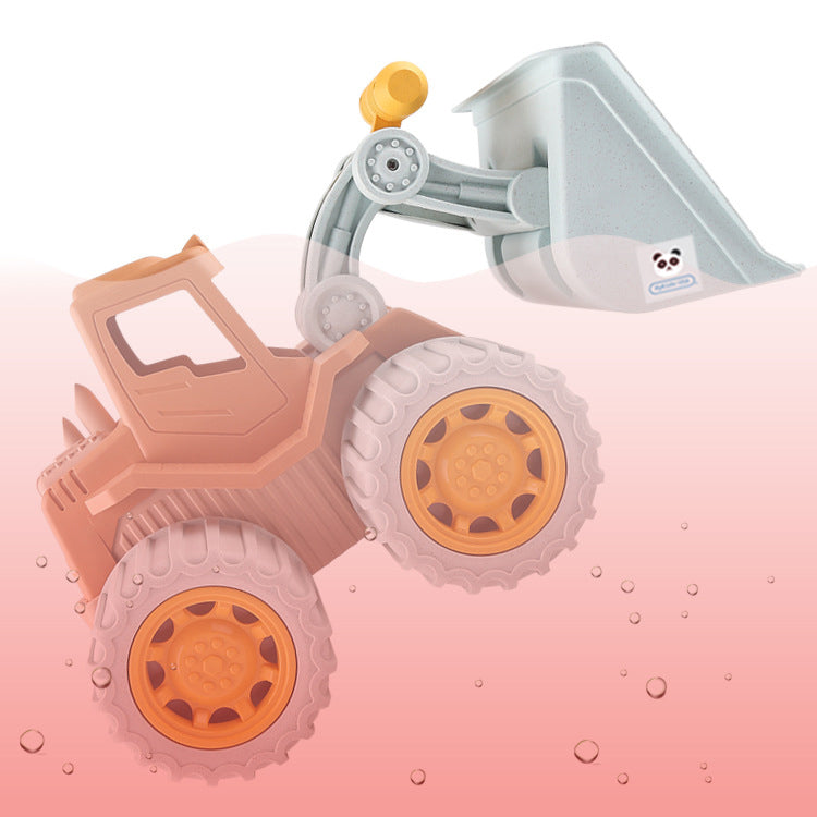 Children's Wheat Straw Medium Beach Simulation Dredger Toy-2