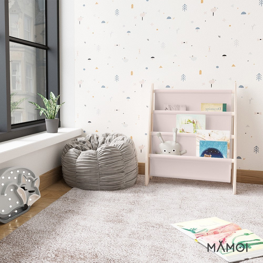 MAMOI® Bücherregal für kinder, Bücherkiste für kinderzimmer, Book shelf, Buchregal, Wandregal kinderregal, Kinderbücherregal, Bücherbank aus holz, Kindermöbel für kleines kind montessori-6