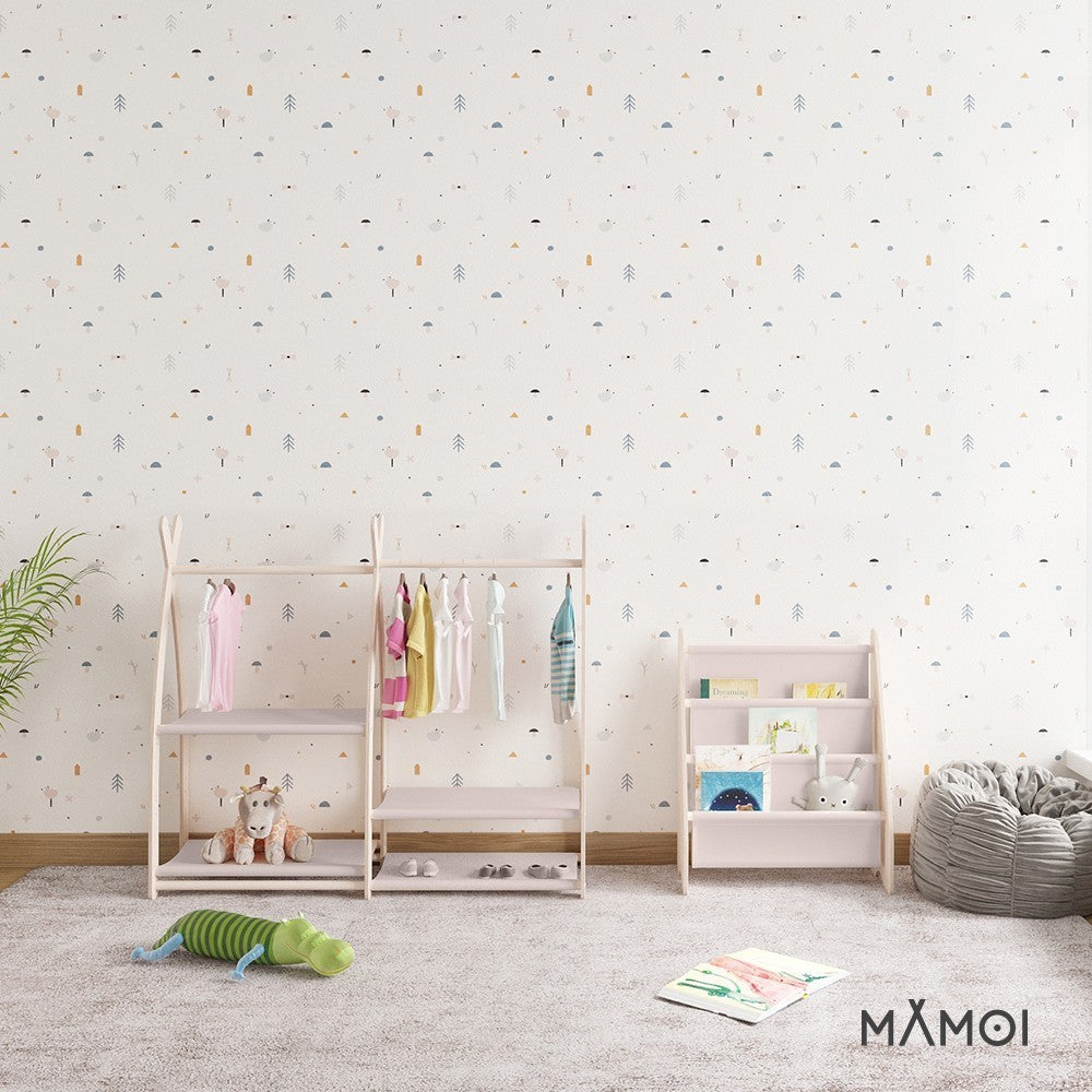 MAMOI® Bücherregal für kinder, Bücherkiste für kinderzimmer, Book shelf, Buchregal, Wandregal kinderregal, Kinderbücherregal, Bücherbank aus holz, Kindermöbel für kleines kind montessori-7