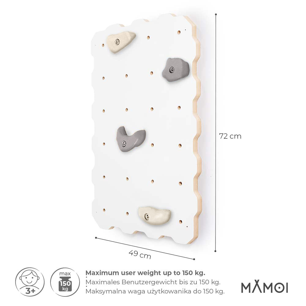 MAMOI® Kletterwand für kinderzimmer, Klettergerüst und spielgeräte indoor, Klettern mit Klettergriffe für kinder, Klettersteine, Kletterturm mit Griffe, Klettergriffe, Montagesatz-1