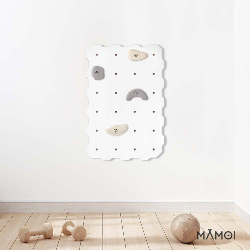MAMOI® Kletterwand für kinderzimmer, Klettergerüst und spielgeräte indoor, Klettern mit Klettergriffe für kinder, Klettersteine, Kletterturm mit Griffe, Klettergriffe, Montagesatz-4