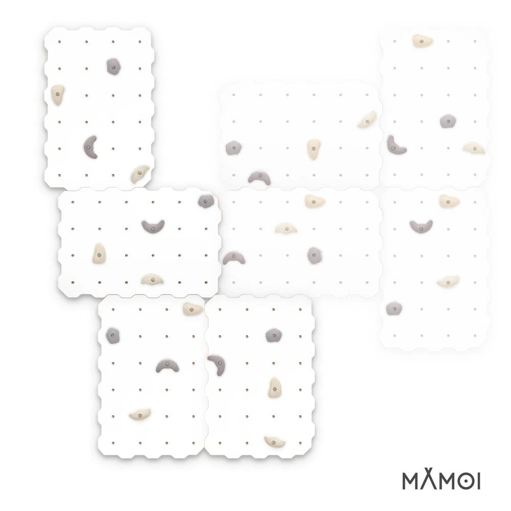 MAMOI® Kletterwand für kinderzimmer, Klettergerüst und spielgeräte indoor, Klettern mit Klettergriffe für kinder, Klettersteine, Kletterturm mit Griffe, Klettergriffe, Montagesatz-5