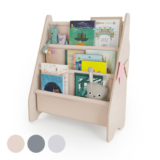 MAMOI® Bücherregal für kinder, Bücherkiste für kinderzimmer, Book shelf, Buchregal, Wandregal kinderregal, Kinderbücherregal, Bücherbank aus holz, Kindermöbel für kleines kind montessori-0